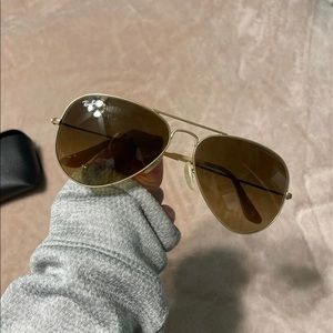 brown ray ban aviators